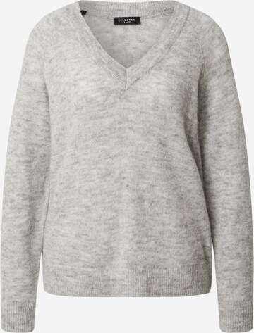 Pullover 'Lulu' di SELECTED FEMME in grigio: frontale