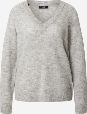 SELECTED FEMME - Jersey 'Lulu' en gris: frente