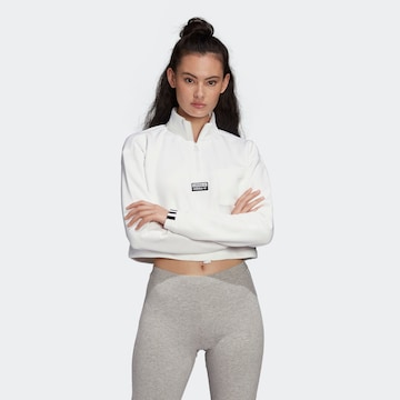 Sweat-shirt ADIDAS ORIGINALS en blanc : devant