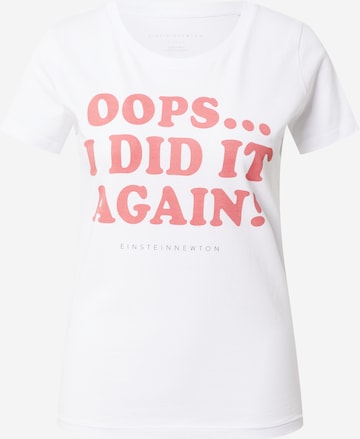 EINSTEIN & NEWTON - Camiseta 'Oops' en blanco: frente