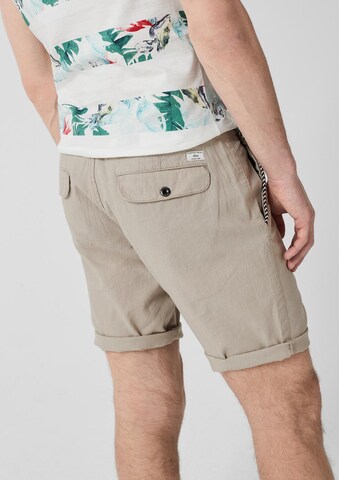 s.Oliver Regular Shorts 'Plek' in Braun