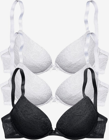 PETITE FLEUR Push-up BH i sort: forside