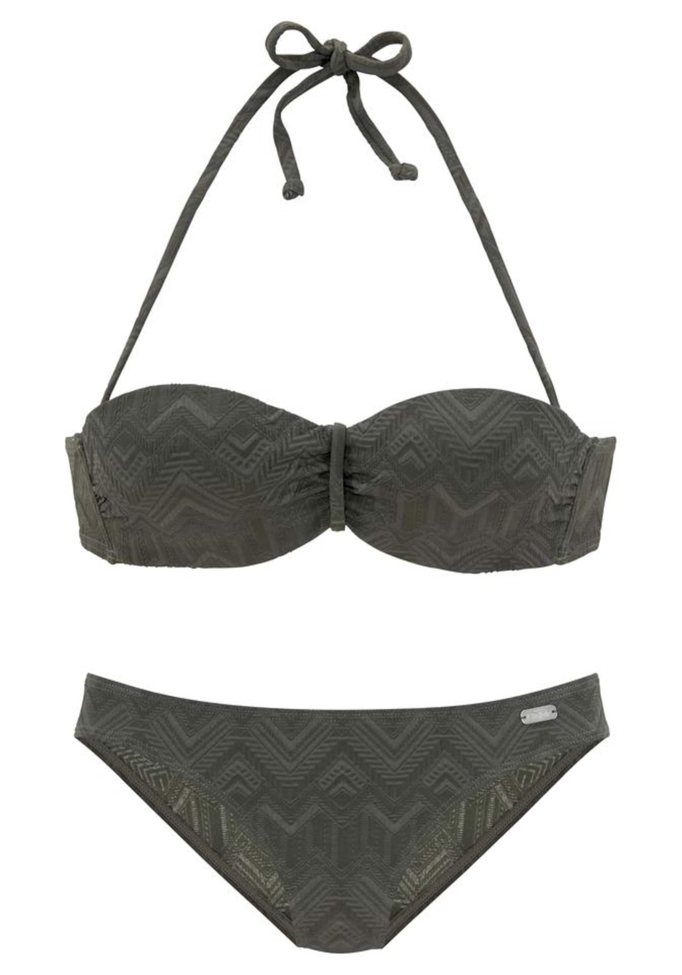 BUFFALO Bandeau Bikini i grön: framsida
