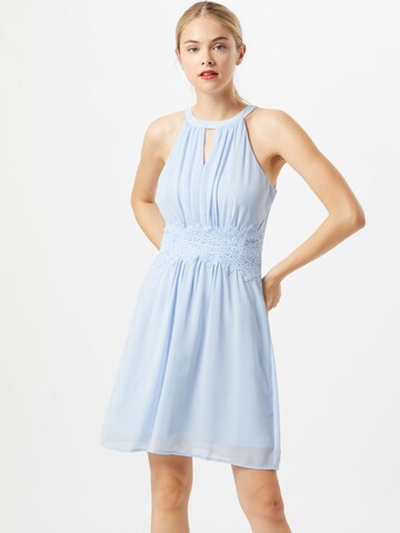 VILA Cocktail Dress in Blue: front