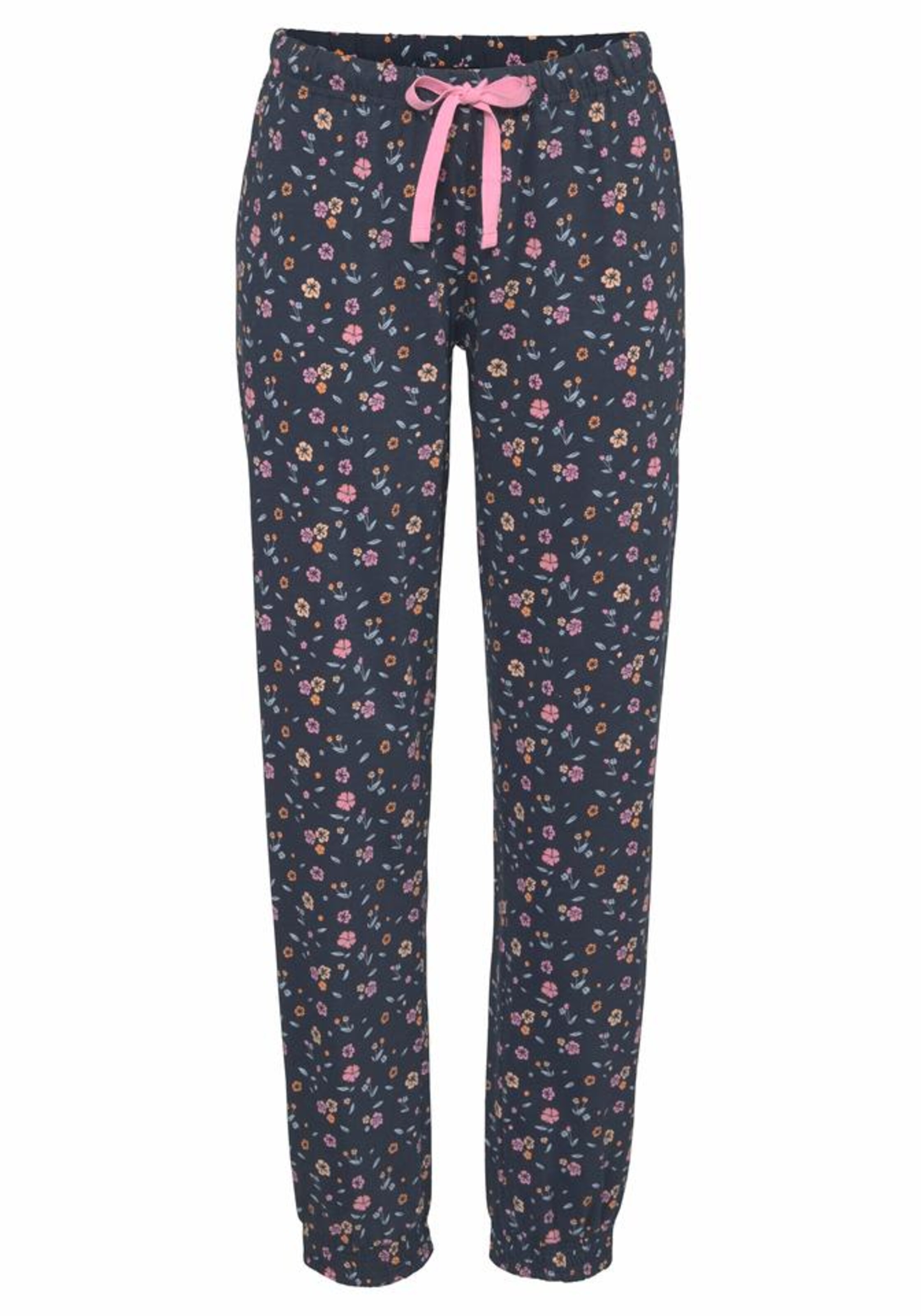 VIVANCE - Dreams Lange Hose allover gemustert in dunkelblau