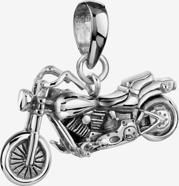 KUZZOI Anhänger 'Motorrad' in Silber: predná strana