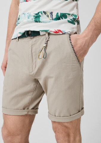 s.Oliver Regular Shorts 'Plek' in Braun