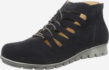 THINK! Lace-Up Ankle Boots in Blue: front