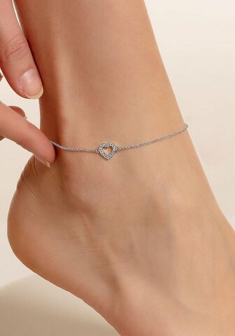 Thomas Sabo Foot jewelry 'Herz' in Silver: front