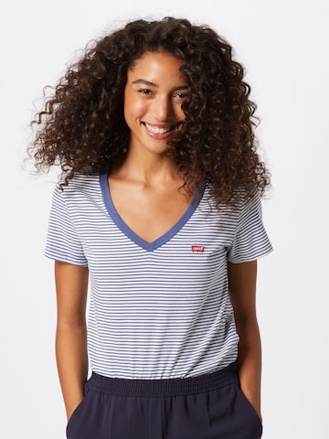 LEVI'S ® Koszulka 'Perfect Vneck' w kolorze niebieski: przód