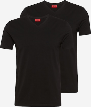 HUGO Red T-Shirt 'HUGO-V' in Schwarz: predná strana