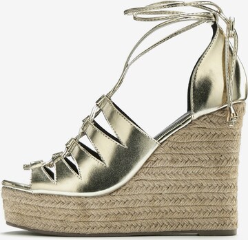 LASCANA Strap Sandals in Gold: front