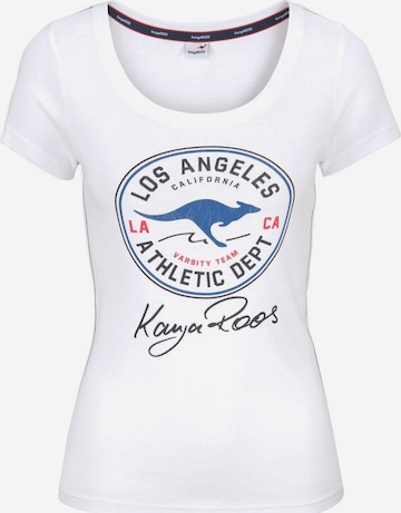 KangaROOS T-Shirt in Weiß: front