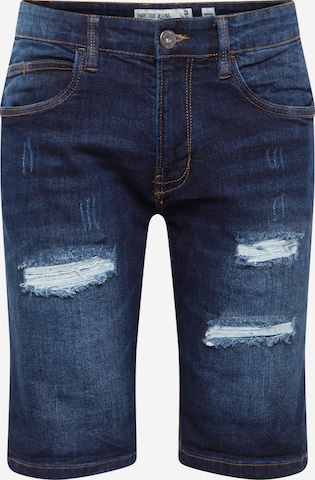 Regular Jeans 'Kaden Holes' de la INDICODE JEANS pe albastru: față