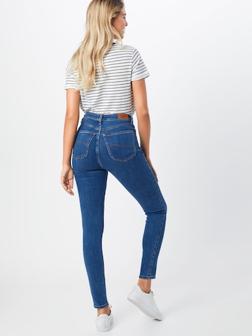 Lee Skinny Jeans 'IVY' in Blau: zadná strana