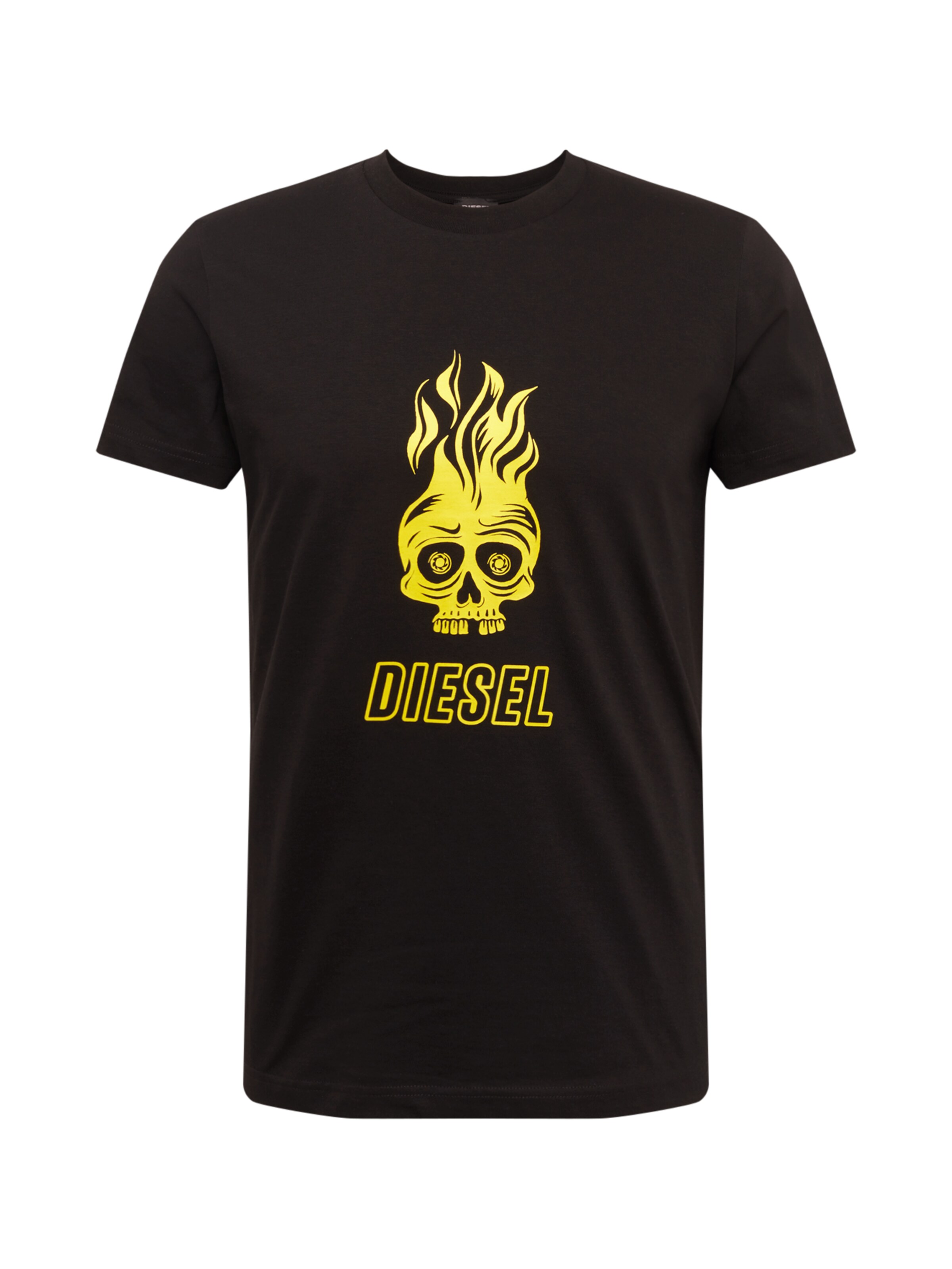 DIESEL - Shirt 'T-DIEGO' in de kleur Geel