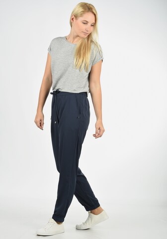 Blend She Tapered Pants 'Amerika' in Blue