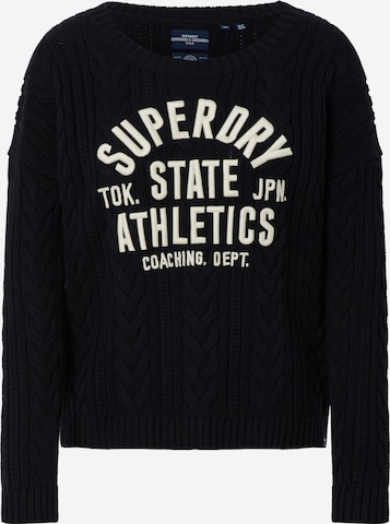 Superdry Sweater 'College' in Blue: front
