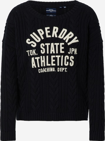 Superdry Trui 'College' in Blauw: voorkant