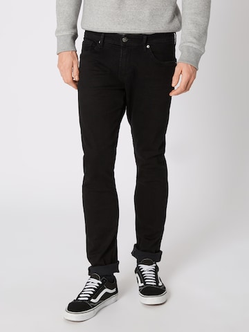 TOM TAILOR DENIM Slim fit Jeans 'Piers' in Black: front