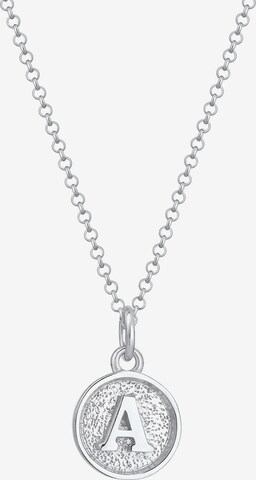 ELLI Necklace 'Buchstabe - A' in Silver