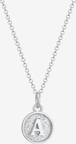 ELLI Necklace 'Buchstabe - A' in Silver