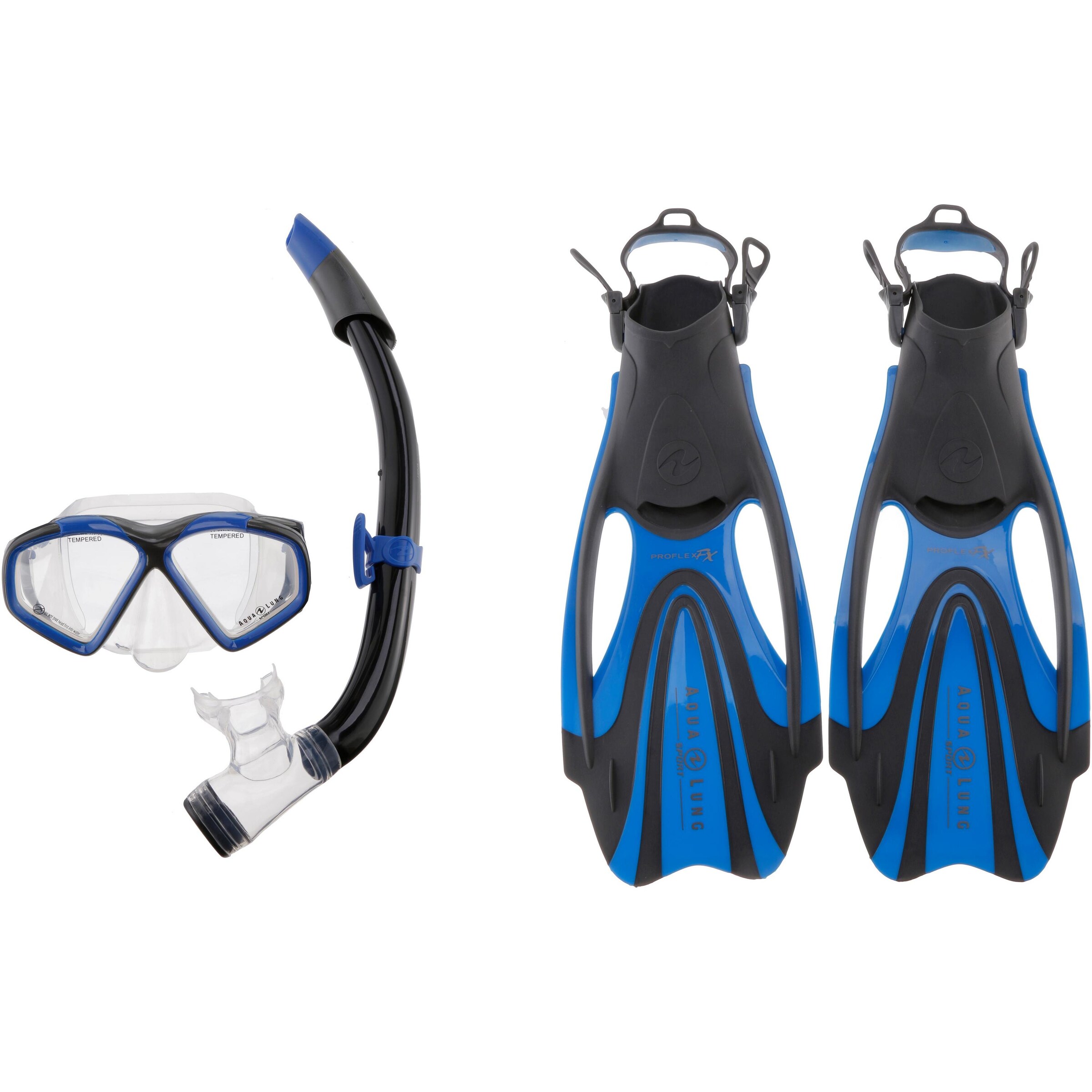 Aqua Lung Sport - Schnorchelset 'Hawkeye' in blau