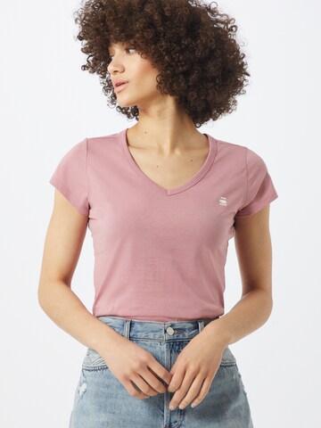 G-Star RAW T-shirt 'Eyben' i rosa: framsida