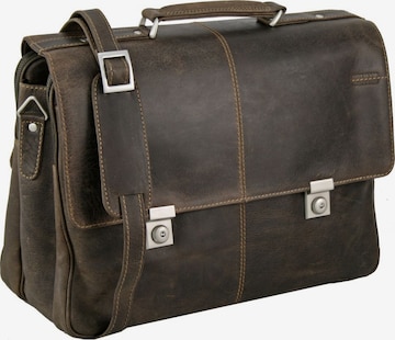 Greenland Nature Document Bag 'Westcoast' in Brown: front