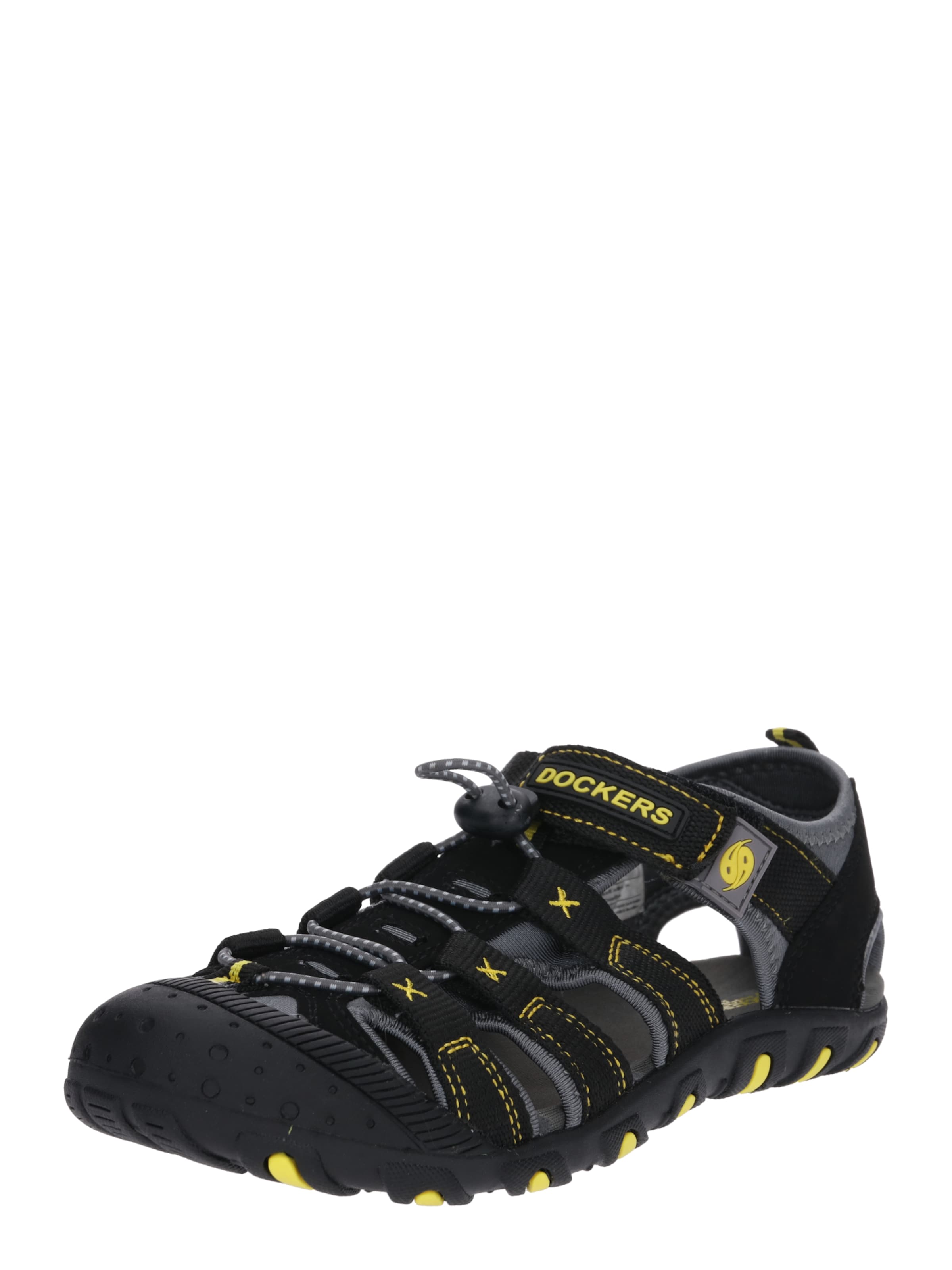 Sandalo di Dockers by Gerli in nero: frontale