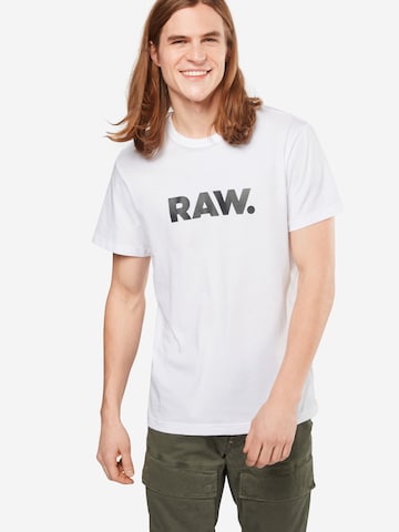 G-STAR - Camisa 'Holorn' em branco: frente