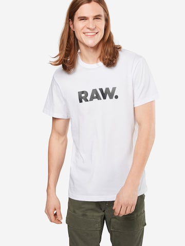 balts G-Star RAW T-Krekls: no priekšpuses