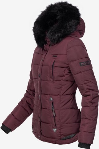 MARIKOO Winter jacket 'Lotusblüte' in Red