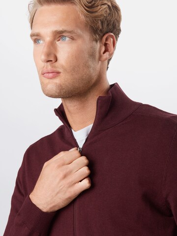 SELECTED HOMME Regular fit Kardigán 'Berg' - piros