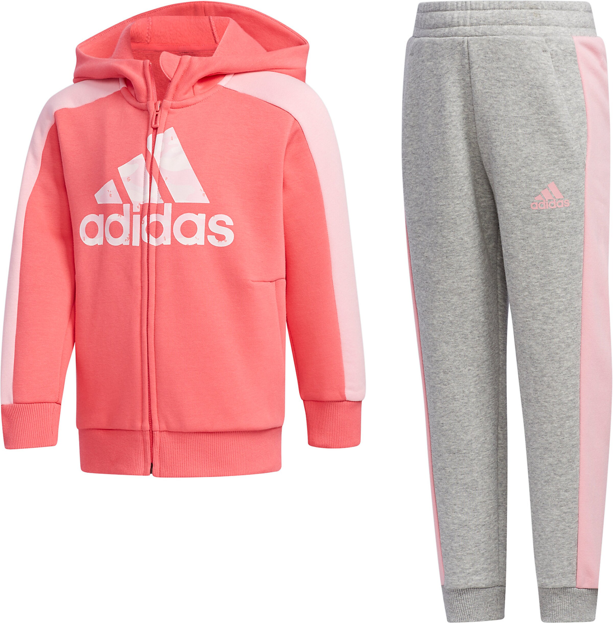 adidas anzug grau pink
