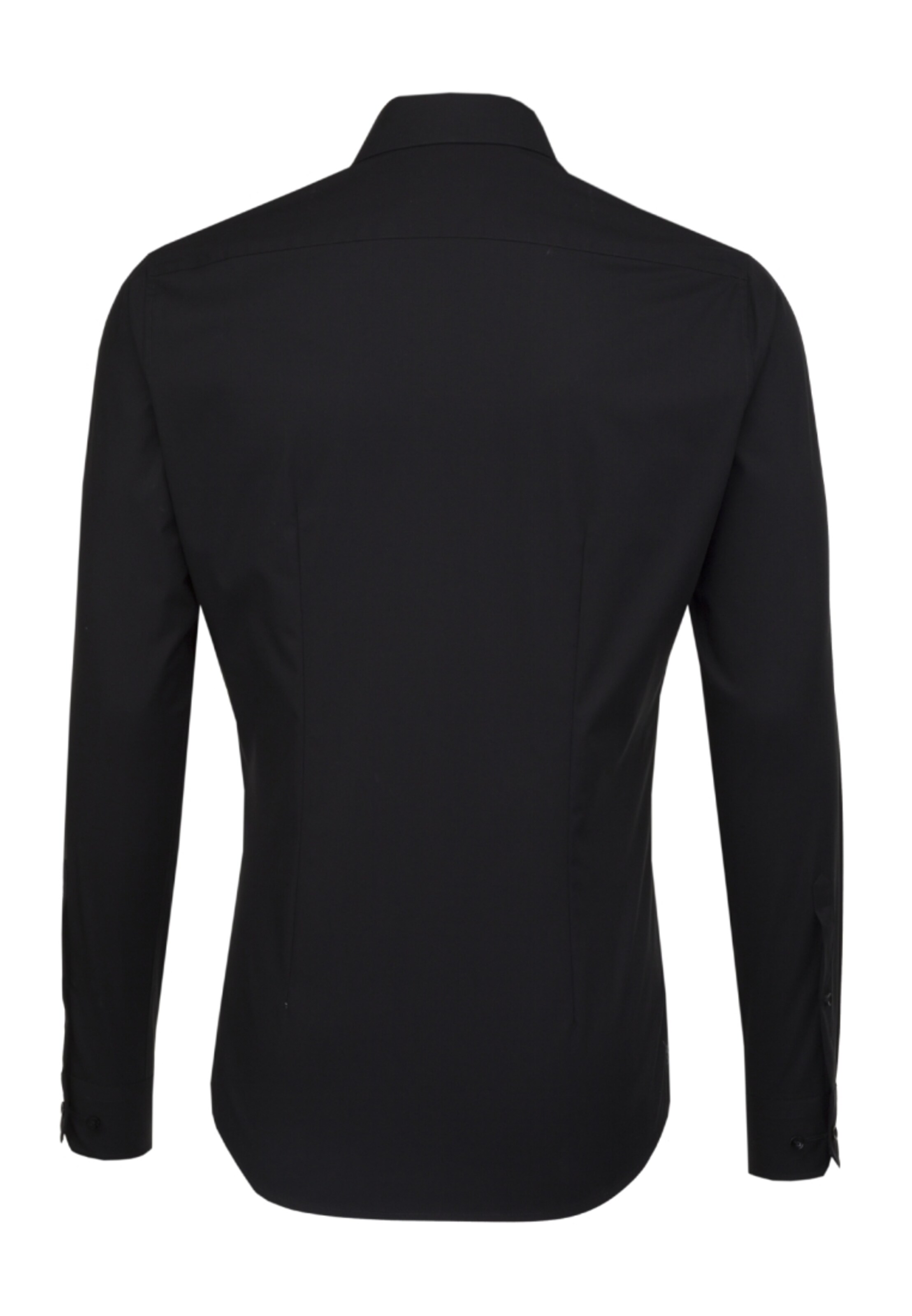 SEIDENSTICKER - Slim Fit Camisa clássica em preto