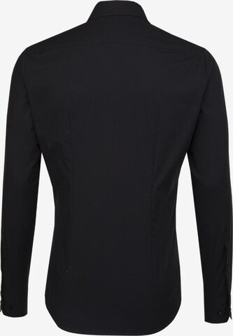 SEIDENSTICKER Regular fit Business shirt in Black