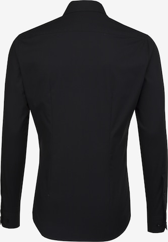 juoda SEIDENSTICKER Standartinis modelis Dalykinio stiliaus marškiniai