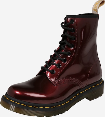 Dr. Martens Lace-Up Boots 'Vegan 1460' in Red