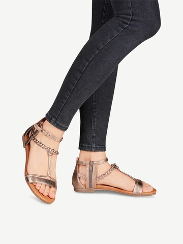 TAMARIS Sandal 'Kim' i brons