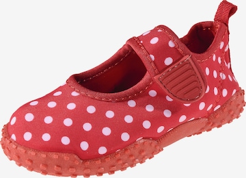 Claquettes / Tongs 'Glückskäfer' PLAYSHOES en rouge : devant