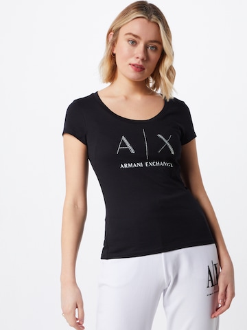 ARMANI EXCHANGE T-shirt '8NYT83' i svart: framsida