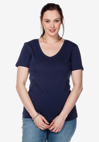 SHEEGO Basic T-Shirt in Blau: predná strana