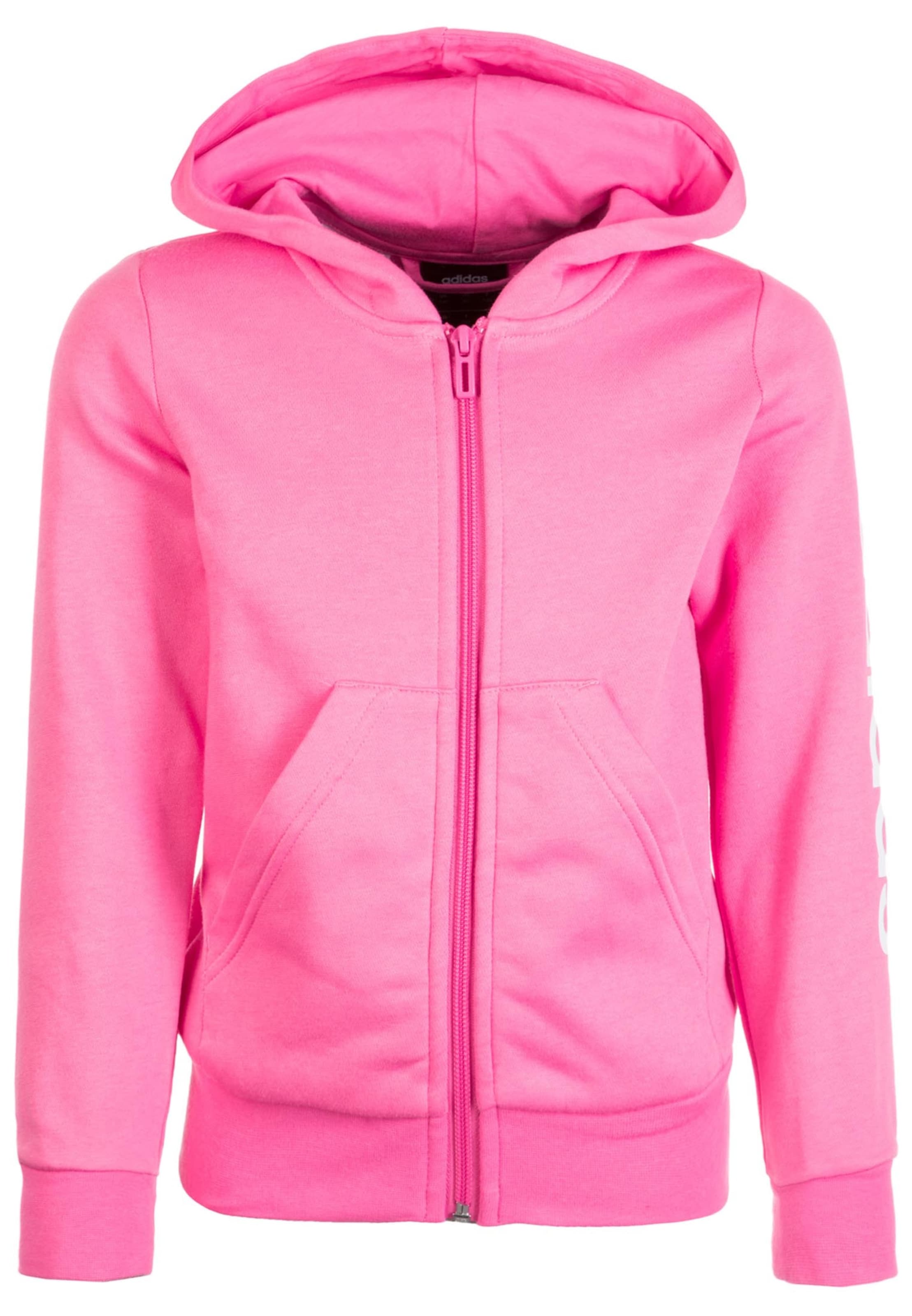 ADIDAS PERFORMANCE - Kapuzenjacke 'Essentials Linear' in pink