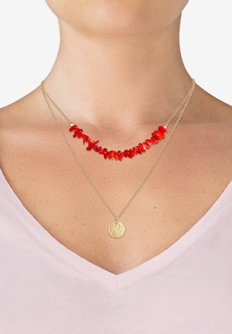 ELLI Necklace 'Koralle' in Gold: front