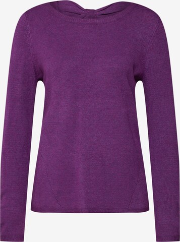 Pull-over COMMA en violet : devant