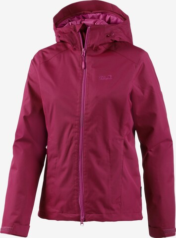 JACK WOLFSKIN Outdoor Jacket 'Chilly Morning' in Red: front