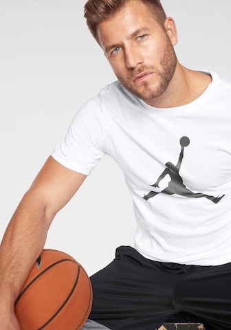 Jordan Λειτουργικό μπλουζάκι 'Jumpman' σε λευκό
