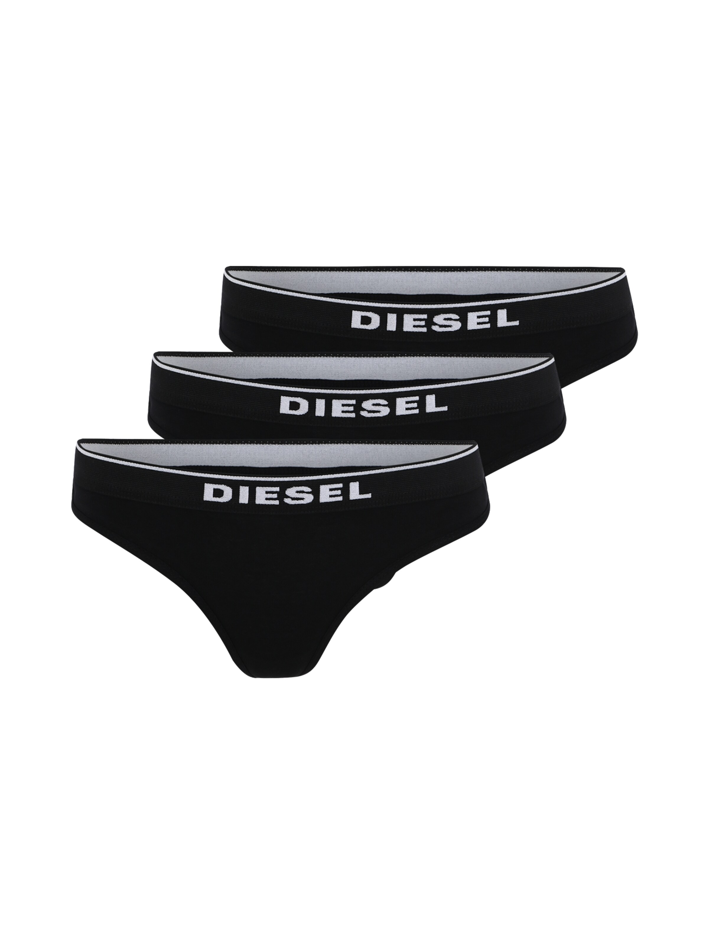 DIESEL - String 'UFST-STARS-THREEPACK String 3pack' in de kleur Zwart