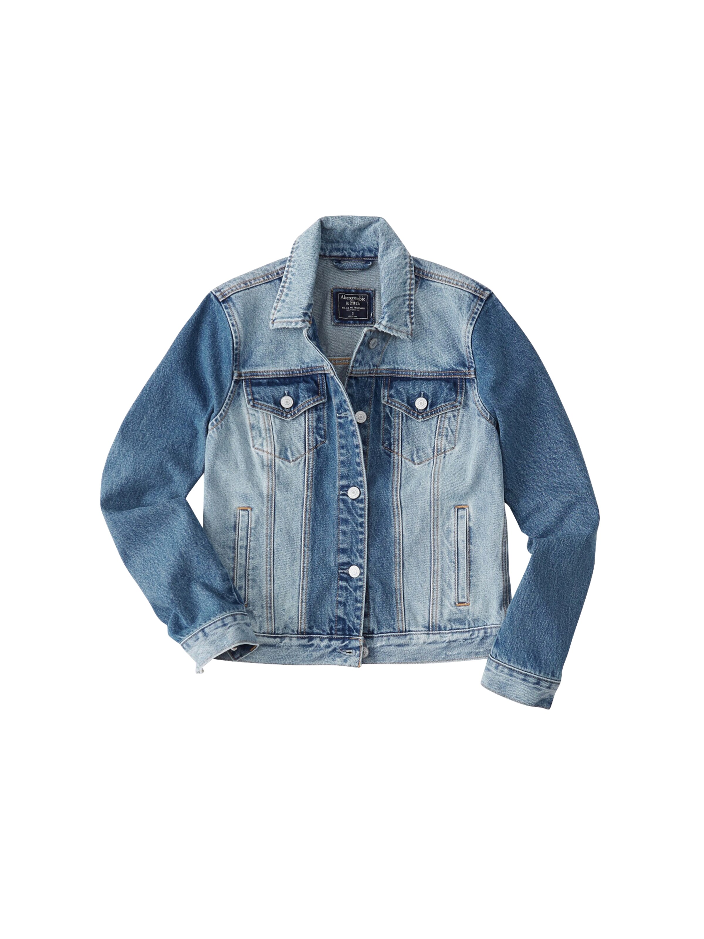 Abercrombie & Fitch - Tussenjas in de kleur Blauw denim